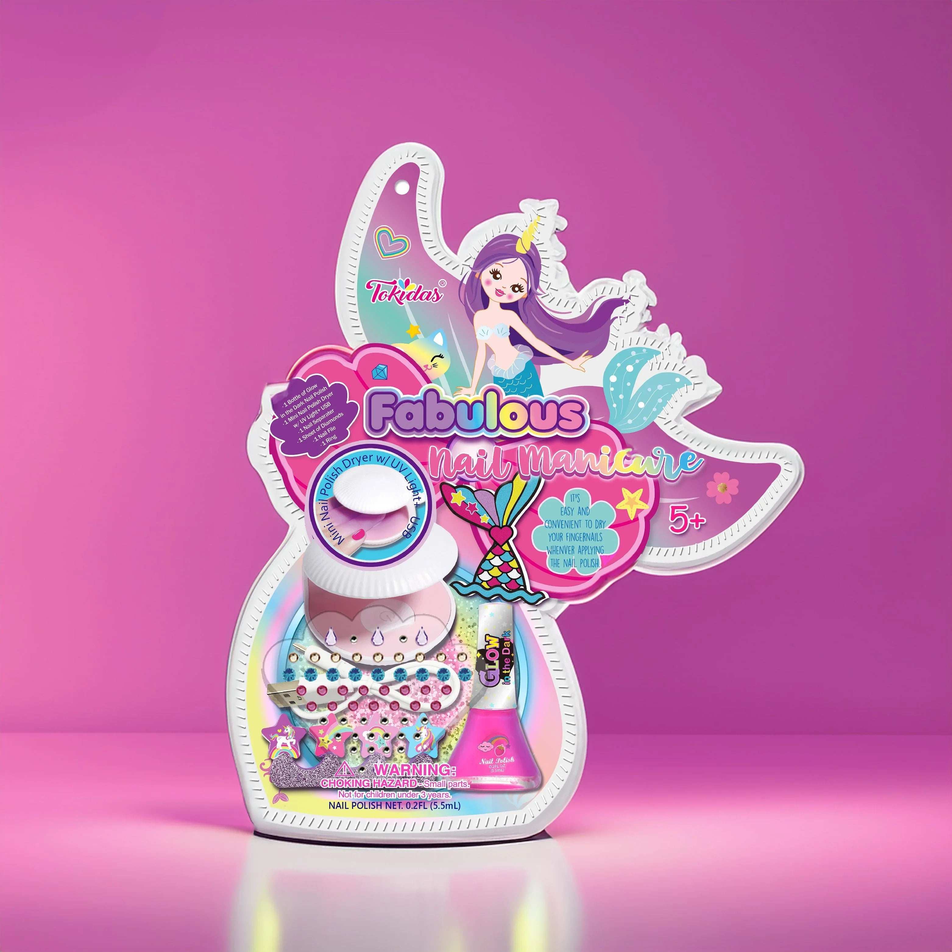 Tokidas Fabulous Nail Manicure Glow in the Dark for kids in Kuwait